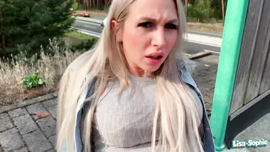 VERSENKT - Public Fist auf der Autobahnbrücke ! mit Lisa_Sophie