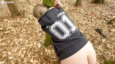Mein geiles Sex Date im Wald - gefesselt und gefickt! mit Maja-Meer