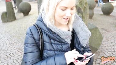 Public-Orgasmus in Gießens Innenstadt mit DaddysLuder