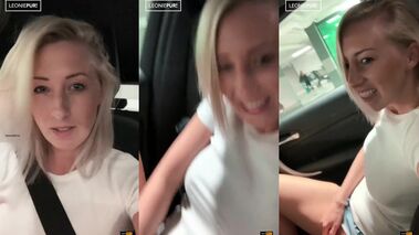 Vor dem Supermarkt-Eingang zum Orgasmus gefingert! O mit Leonie-pur