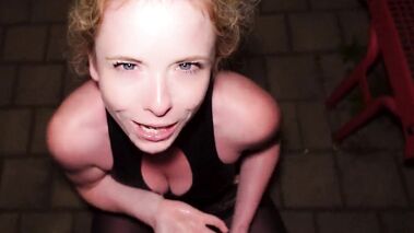 SPERMAWALK! AOFICK! PUBLIC! A8 GRATISNUTTE vom Trucker-Rasthof! mit Mia_Adler