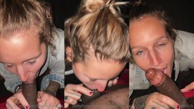 BBC Outdoor Blowjob mit lisa_rocketcock