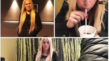 Public Pissen im Burger Laden - Getränkveredelung mitten am Tisch mit devil-sophie