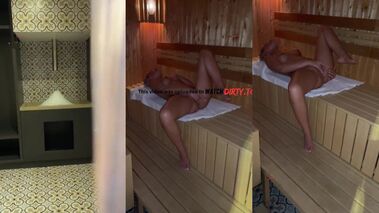 HOTEL SAUNA!!! BESPANNT BEIM MASTURBIEREN mit LiaEngel