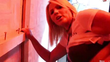 SKANDAL im Biergarten!!! AO PUBLICviewing Fick! mit Tatjana-Young