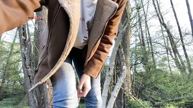 Das erste Mal beim Wildpinkeln gefilmt! Schaust du mir dabei zu mit SweetGini