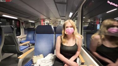 Fick in der Bahn ! Gerade noch rechtzeitig Gekommen mit NadjaHeld