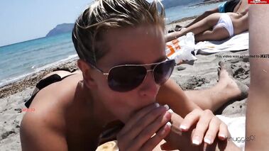 Public! Privater Blowjob am Strand! mit schnuggie91